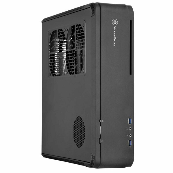 Silverstone fortress Z Aluminum Unibody Mini-ITX DTX Small Form Factor SFX Computer Case - Black FTZ01B